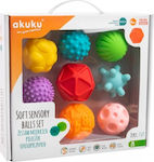 Akuku Set Sensory Balls Shapes για 6+ Μηνών