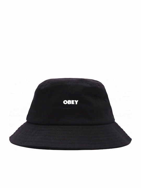 Obey Herren-Hut Bucket-Stil Schwarz