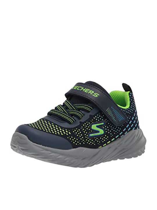 Nitro Sprint Αθλητικά Παιδικά Παπούτσια Running με Σκρατς Μπλε