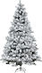 Βιέννη Snowy Christmas Green Tree with Metallic Base H240cm