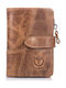 Bull Captain QB-V 01 Men's Leather Wallet with RFID Tabac Brown