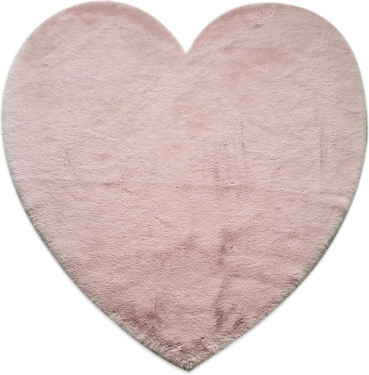 Newplan FC19 Παιδικό Χαλί Καρδιές Pink 160x160cm Πάχους 30mm