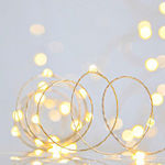 100 Lights LED 9.9m. Warm White in String 1pcs