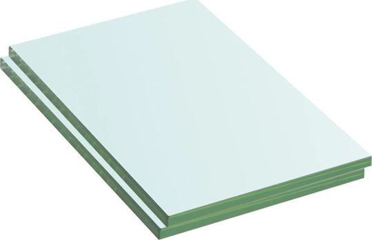 Rafturi De Perete Transparente (2 Bucăți) 20x12x0.8 Cm