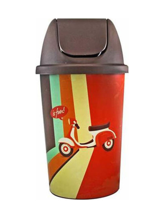 Homeplast Vespa Coș de Gunoi Plastic Multicolor 50lt 1buc