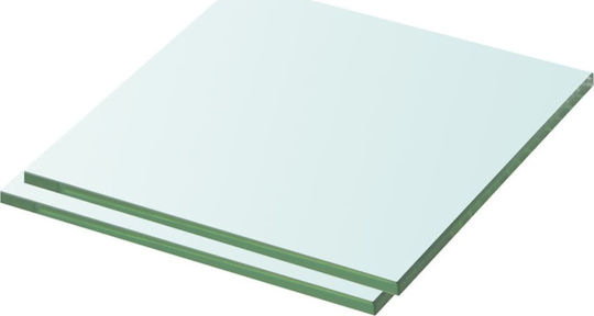 Shelves Wall 2pcs 30x30x0.8cm Transparent Shelves Wall 2pcs 30x30x0.8cm Transparent