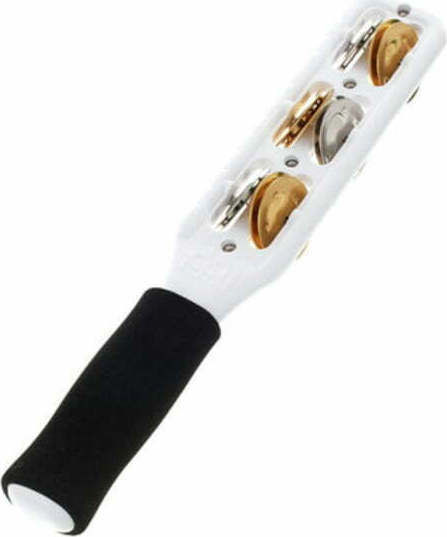 Meinl Professioneller ABS Kunststoff Glöckchenstab JG1M-Weiß mit 12 Glöckchen