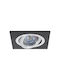 Vivalux Square Metallic Frame for Spot GU5.3 Black 1pcs
