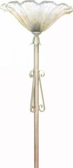 Floor Lamp H160cm. with Socket for Bulb E27 Beige