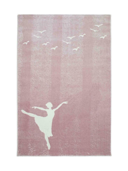 Ezzo Ballerina 8605AXY Kinder Teppich Rosa 160x230cm Dicke 12mm 4-8605AX6