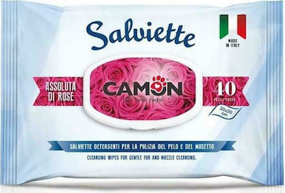 Camon Salviette Dog Body Cleansing Wipes with Fragrance Alcohol Free