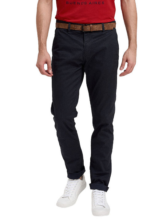 Tom Tailor Men's Trousers Chino in Slim Fit Navy Blue