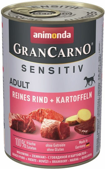 Animonda Grancarno Υγρή Τροφή Σκύλων σε Κονσέρβα με Βοδινό χωρίς Σιτηρά 400gr