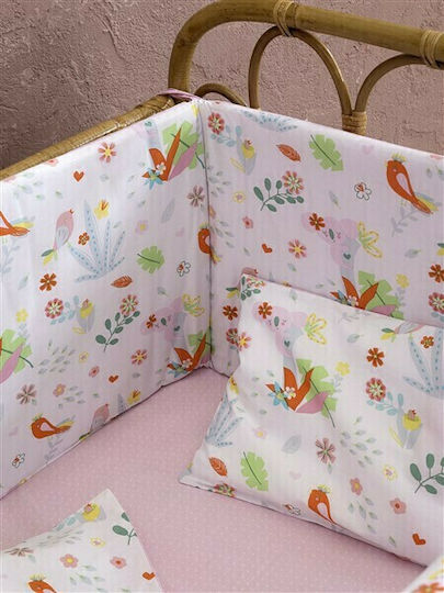 Nima Sweetland Baby Sheets Set Crib Cotton Multicolored 120x170cm 3pcs