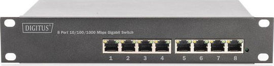 Digitus DN-95331 Managed L2 PoE+ Switch with 8 Gigabit (1Gbps) Ethernet Ports