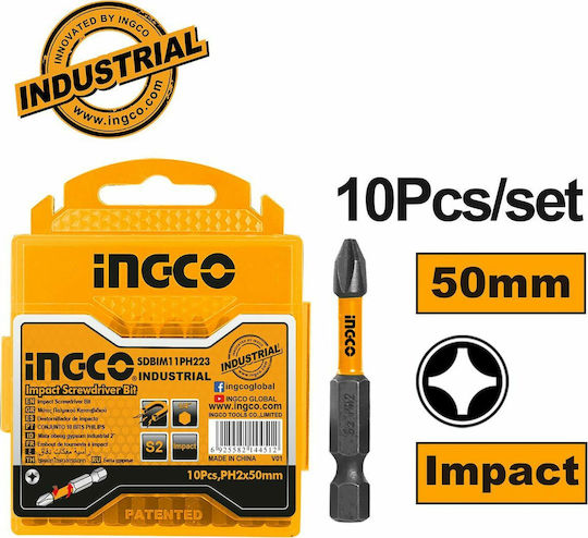 Ingco Set 10 Screwdriver Bits Allen