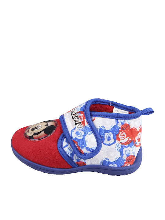 Disney Kids Slipper Ankle Boot Red