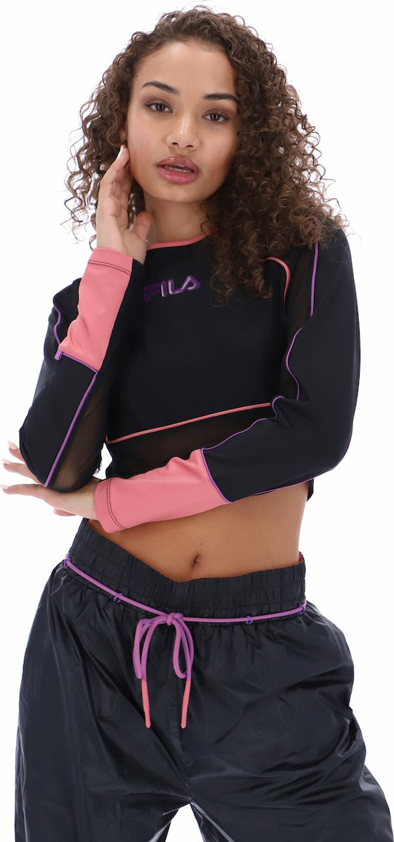 Fila crop top long sleeve new arrivals