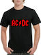 T-shirt AC/DC Schwarz Baumwolle R143