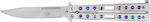 Joker Butterfly Knife Silver