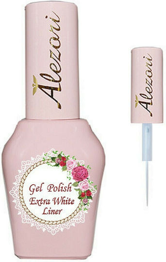Alezori Liner Gel Νυχιών Extra White Liner 15ml