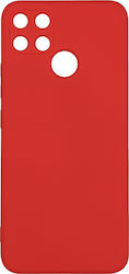 Sonique Liquid Silicone Back Cover Red (Realme 7i)