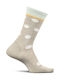 Feetures Polka Dots Ul LW15437 Athletic Socks Beige 1 Pair