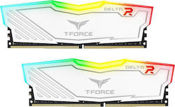 TeamGroup Delta RGB 16GB DDR4 RAM με 2 Modules (2x8GB) και Ταχύτητα 3200 για Desktop