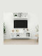 Wohnzimmer TV-Einheit Weiß L37xB37xH107cm