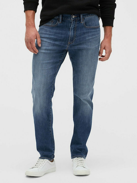 Men's Jeans Pants with Slim Fit Blue