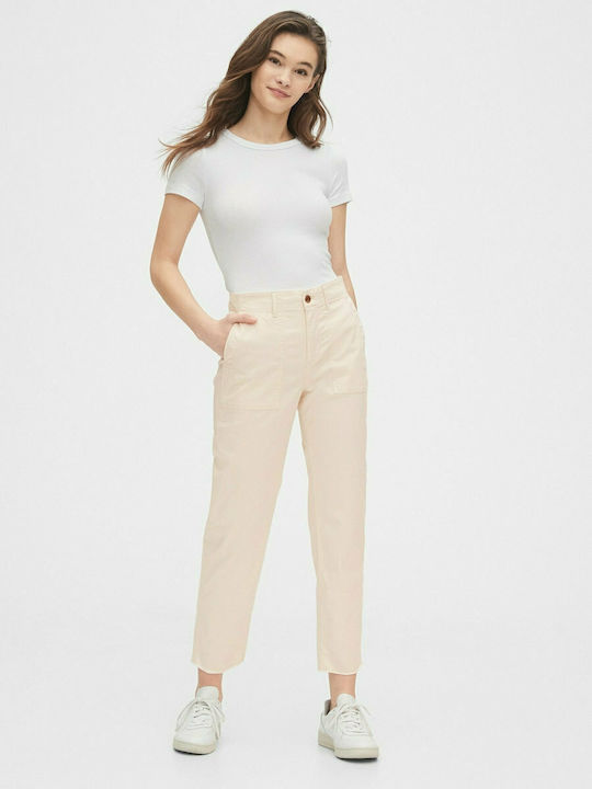 GAP Women's Cotton Trousers in Straight Line