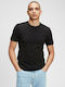 GAP Herren T-Shirt Kurzarm Schwarz