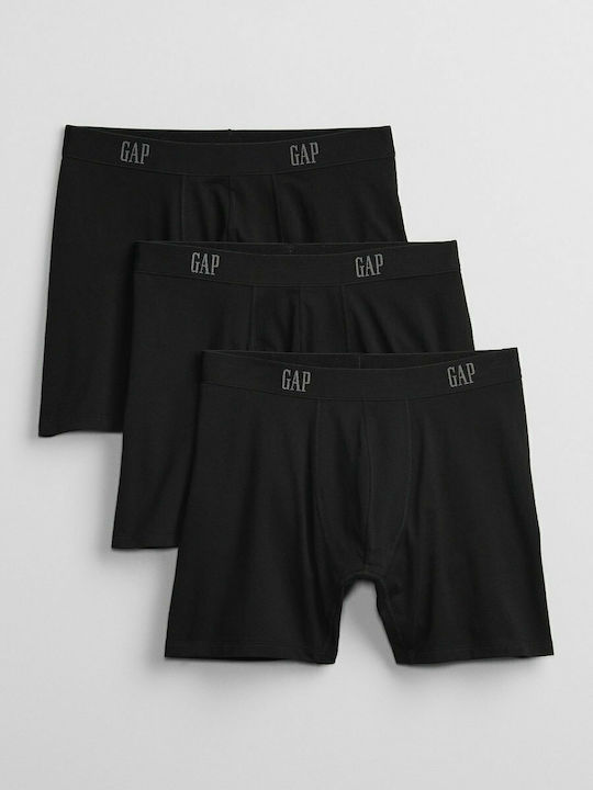 GAP Ανδρικά Μποξεράκια Μαύρα 3Pack