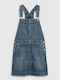 Kinder Latzrock aus Jeans Blau