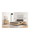 Bedroom Furniture Set No 69 Καφέ / Μελί 160x200cm 5pcs