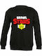 Kinder-College-Sweatshirt "Brawl Stars", Schwarz