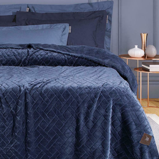 Greenwich Polo Club 2464 Fleece Blanket Super Double 220x240cm Blue