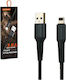 Somostel SMS-BW06 Geflochten USB-A zu Lightning Kabel Schwarz 1m