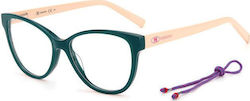 Missoni Damen Acetat Schmetterling Grüner Brill...