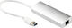 StarTech USB-Hub mit 4 Anschlüssen USB 3.0 mit Anschluss an einen Computer USB-A Ethernet Weiß