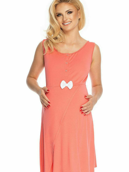 PeeKaBoo 0179 Sleeveless Nightgown for Breastfeeding Pink