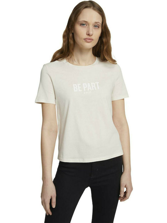 Tom Tailor Damen T-shirt Soft Creme Beige