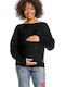 PeeKaBoo 70003C Pullover Schwangerschafts-Tops Schwarz 84276