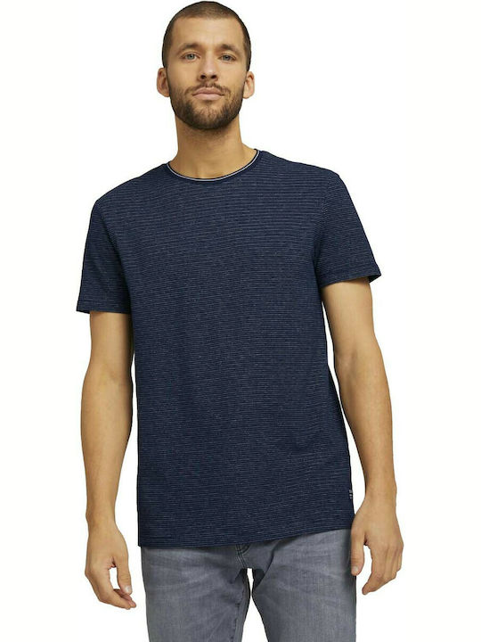 Tom Tailor Herren T-Shirt Kurzarm Marineblau