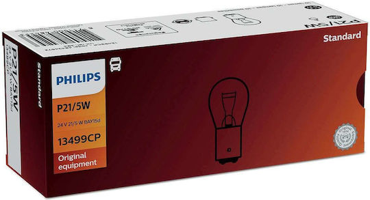 Philips Lamps Car P21/5W-BAY15D-1157 24V 5W 10pcs