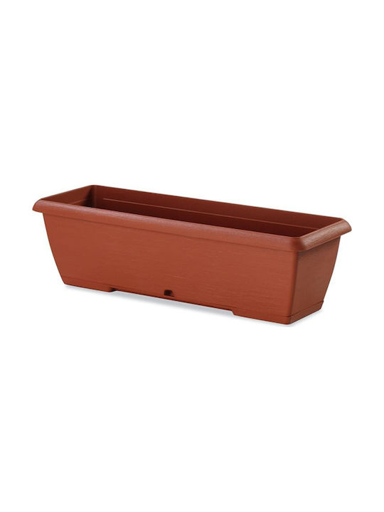 Plastecnic Terrae Planter Box Plastic Brown 40x...