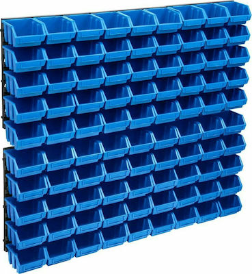 vidaXL Plastic Tool Bin Organiser 96pcs