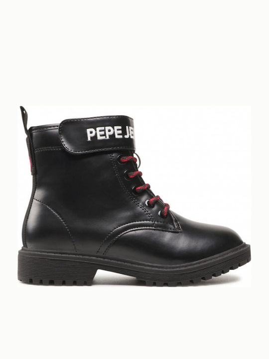 Hatton Kids Boots with Velcro Black