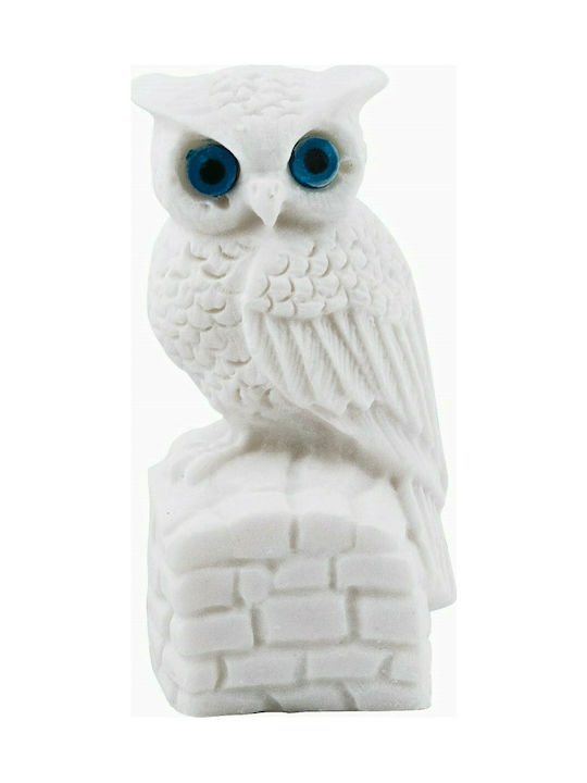 Owl Statue (Alabaster White 7cm)