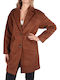 Tom Tailor Women's Short Coat with Buttons Camel